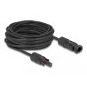 Delock DL4 Solar Kabel 6 mm² Stecker zu Buchse 10 m schwarz