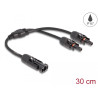 Delock DL4 Solar Splitter Kabel 1 x Stecker zu 2 x Buchse 30 cm schwarz