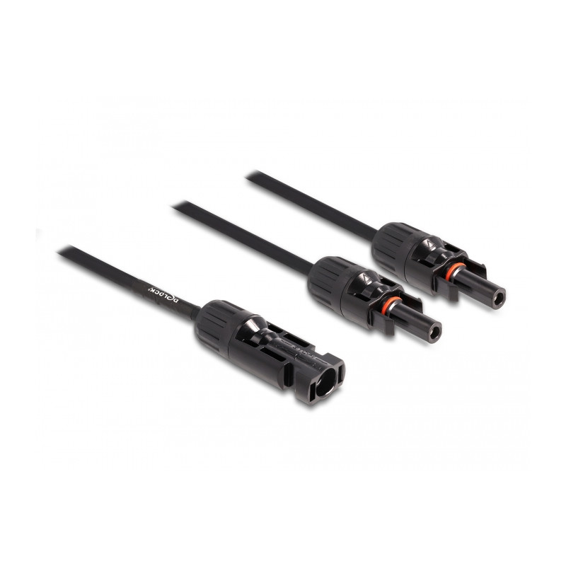 Delock DL4 Solar Splitter Kabel 1 x Stecker zu 2 x Buchse 30 cm schwarz