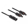 Delock DL4 Solar Splitter Kabel 1 x Stecker zu 2 x Buchse 30 cm schwarz