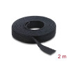 Delock Klettband auf Rolle L 2 m x B 13 mm schwarz