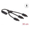Delock DL4 Solar Splitter Kabel 1 x Stecker zu 3 x Buchse 35 cm schwarz
