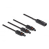 Delock DL4 Solar Splitter Kabel 1 x Stecker zu 3 x Buchse 35 cm schwarz