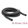 Delock Geflechtschlauch selbstschließend 10 m x 16 mm schwarz