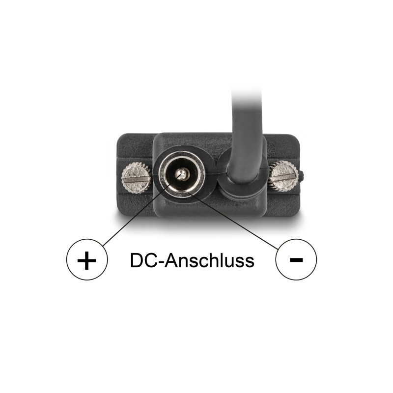 Delock Seriell Kabel RS-232 D-Sub9 Buchse zu D-Sub9 Buchse Stromanschluss an Pin 9 3 m