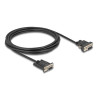 Delock Seriell Kabel RS-232 D-Sub9 Buchse zu D-Sub9 Buchse Stromanschluss an Pin 9 3 m