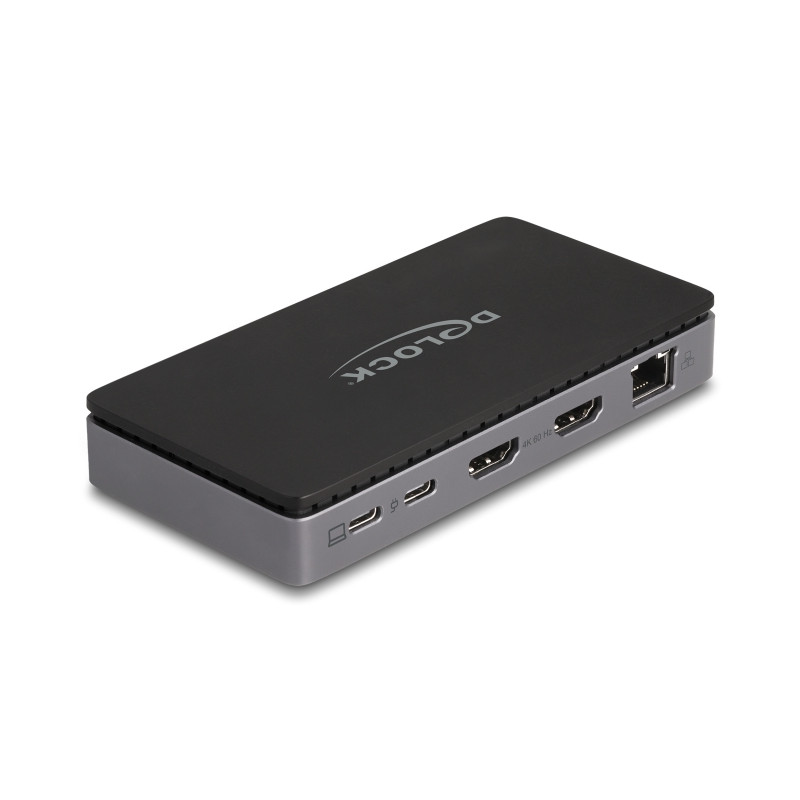 Delock USB Type-C™ Dockingstation 4K - Dual HDMI MST / USB / Gigabit LAN / PD 3.0 85 W