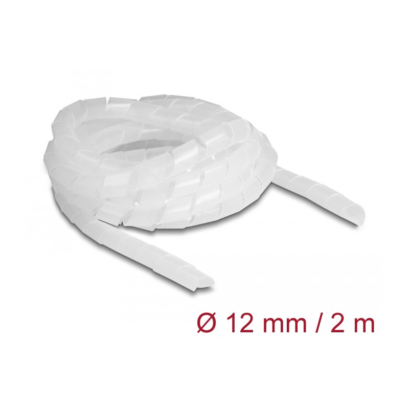 Delock Spiralschlauch flexibel 2 m x 12 mm transparent