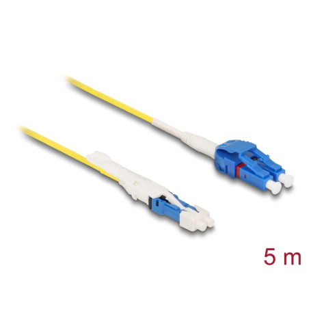 Delock LWL Kabel CS Stecker zu LC Duplex UPC Singlemode G657A2 / OS2 Uniboot 5 m