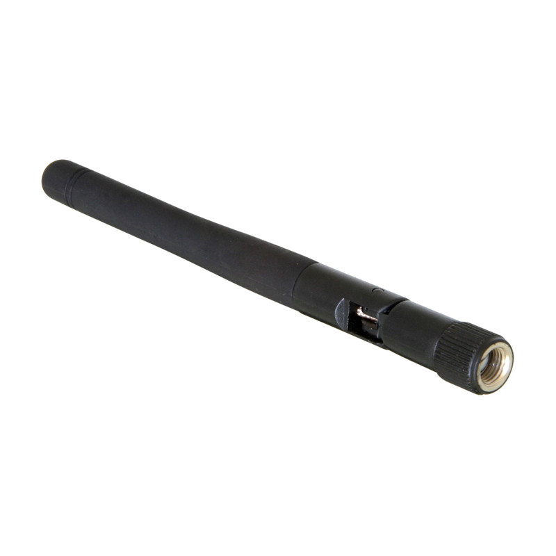 Delock WLAN 802.11 b/g/n Antenne RP-SMA Stecker 2 dBi omnidirektional mit Kippgelenk schwarz