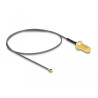 Delock Antennenkabel RP-SMA Buchse zum Einbau zu I-PEX Inc., MHF® I Stecker 1.13 35 cm Gewindelänge 10 mm 6 GHz