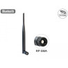 Delock WLAN 802.11 ac/a/b/g/n Antenne RP-SMA Stecker 4 - 5 dBi omnidirektional mit Kippgelenk schwarz