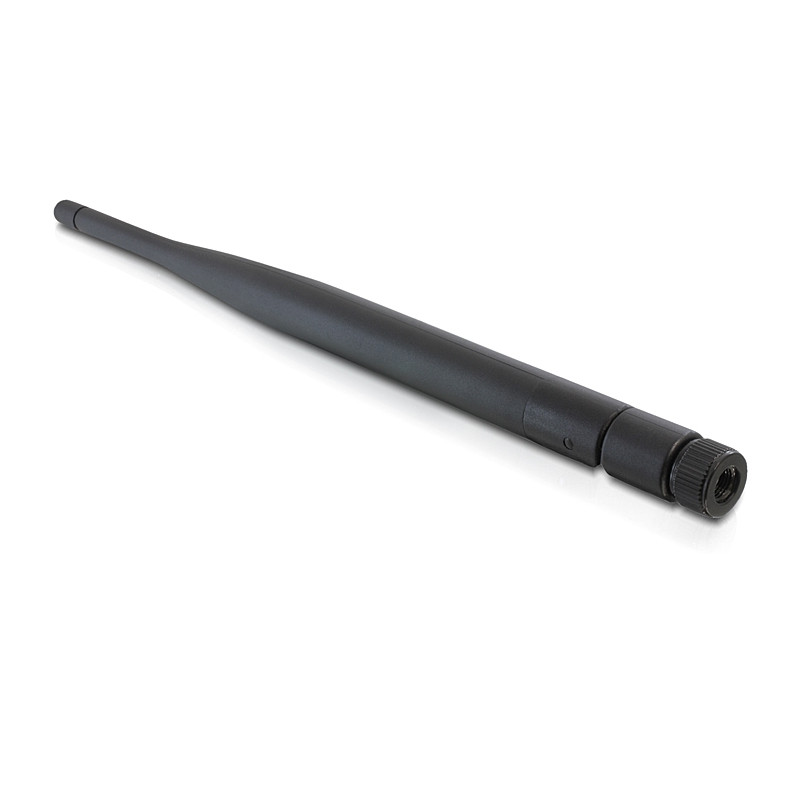 Delock WLAN 802.11 ac/a/b/g/n Antenne RP-SMA Stecker 4 - 5 dBi omnidirektional mit Kippgelenk schwarz