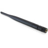 Delock WLAN 802.11 b/g/n Antenne RP-SMA Stecker 5 dBi omnidirektional mit Kippgelenk schwarz