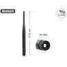 Delock WLAN 802.11 ac/a/b/g/n Antenne RP-SMA 2 dBi omnidirektional starr spritzwassergeschützt