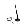 Delock WLAN 802.11 b/g/n Antenne RP-SMA 4 dBi omnidirektional Gelenk ULA100 1 m mit magnetischem Standfuß