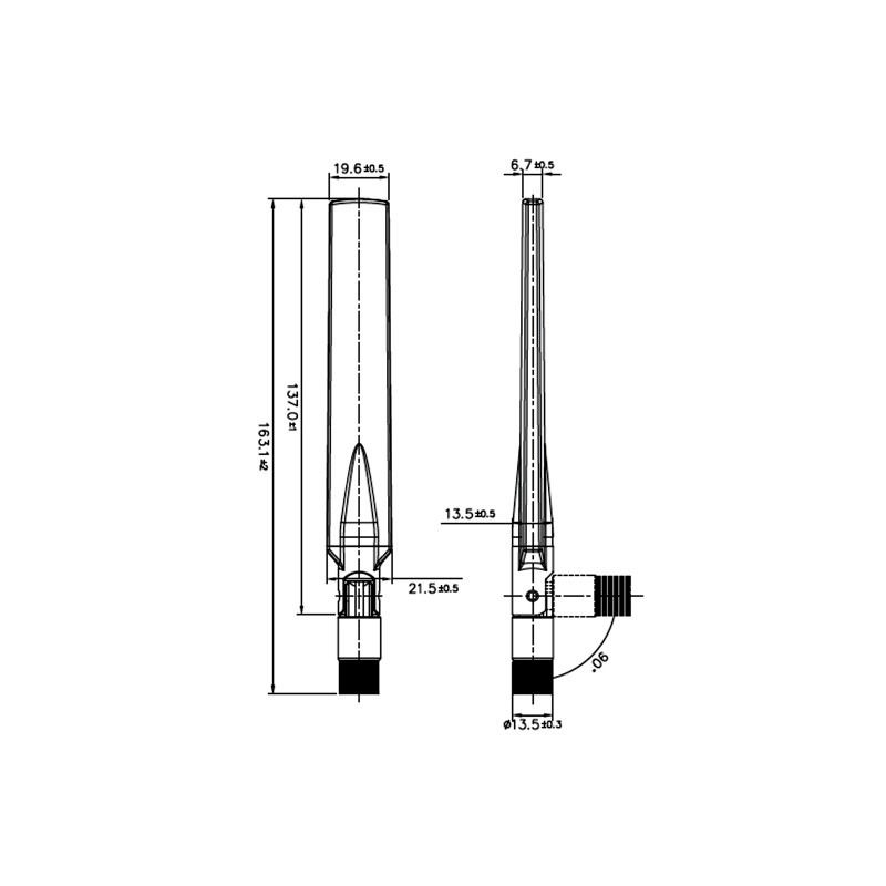 Delock GSM / UMTS Antenne SMA Stecker 1,0 - 3,5 dBi omnidirektional mit Kippgelenk schwarz