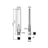 Delock GSM / UMTS Antenne SMA Stecker 1,0 - 3,5 dBi omnidirektional mit Kippgelenk schwarz