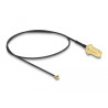Delock Antennenkabel SMA Buchse zum Einbau zu I-PEX Inc., MHF® I Stecker 1.13 35 cm Gewindelänge 10 mm