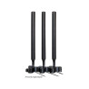 Delock Antennenfuß RP-SMA Buchse zu RP-SMA Stecker mit Anschlusskabel RG-174 1 m schwarz