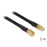 Delock Antennenkabel SMA Stecker - SMA Buchse CFD/RF200 2 m low loss