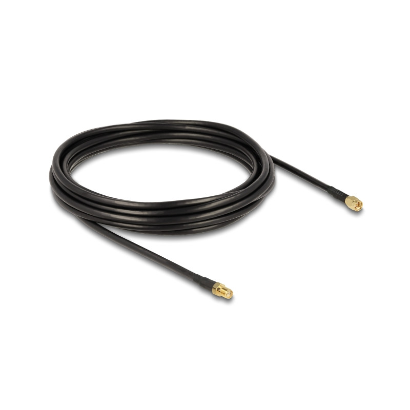 Delock Antennenkabel SMA Stecker - SMA Buchse CFD/RF200 5 m low loss