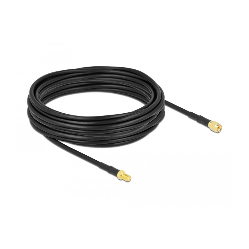 Delock Antennenkabel SMA Stecker - SMA Buchse CFD/RF200 10 m low loss