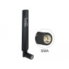 Delock LTE Antenne SMA Stecker 1 - 4 dBi omnidirektional mit Kippgelenk schwarz