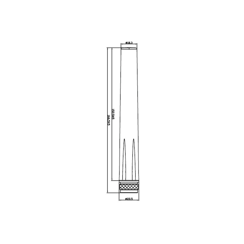 Delock GSM / UMTS Antenne N Stecker 2,5 dBi omnidirektional starr outdoor weiß