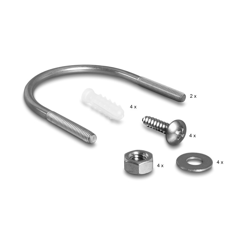 Delock WLAN 802.11 b/g/n Antenne N Buchse 8 dBI omnidirektional starr grau outdoor
