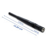 Delock WLAN 802.11 ac/a/h/b/g/n Antenne RP-SMA Stecker 3 dBi omnidirektional mit Kippgelenk schwarz