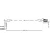 Delock Antennenkabel SMA Buchse zum Einbau - CRC-9 90° Stecker 200 mm