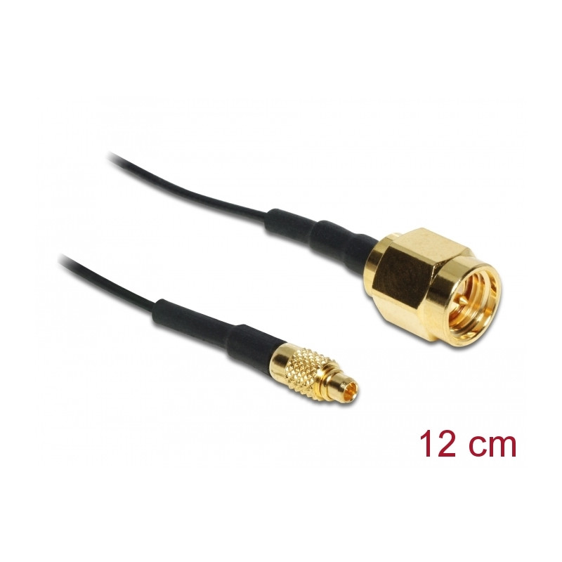 Delock Antennenkabel SMA Stecker zu MMCX Stecker 1.13 120 mm