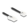Delock Telefonkabel / Spiralkabel RJ11 Stecker zu RJ45 Stecker schwarz 10 m