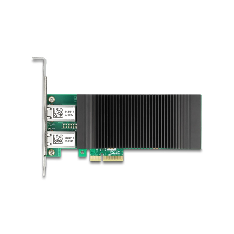 Delock PCI Express x4 Netzwerkkarte Gigabit LAN 2 x RJ45 mit PoE+ i350