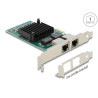 Delock PCI Express x1 Netzwerkkarte Gigabit LAN 2 x RJ45 i350