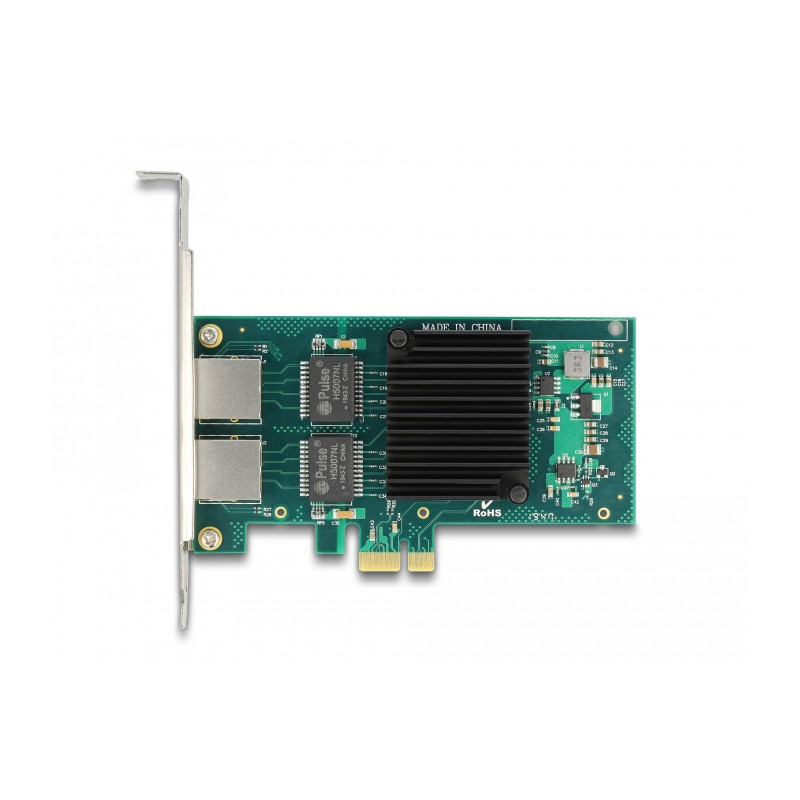 Delock PCI Express x1 Netzwerkkarte Gigabit LAN 2 x RJ45 i350
