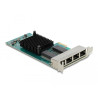 Delock PCI Express x1 Netzwerkkarte Gigabit LAN 4 x RJ45 i350