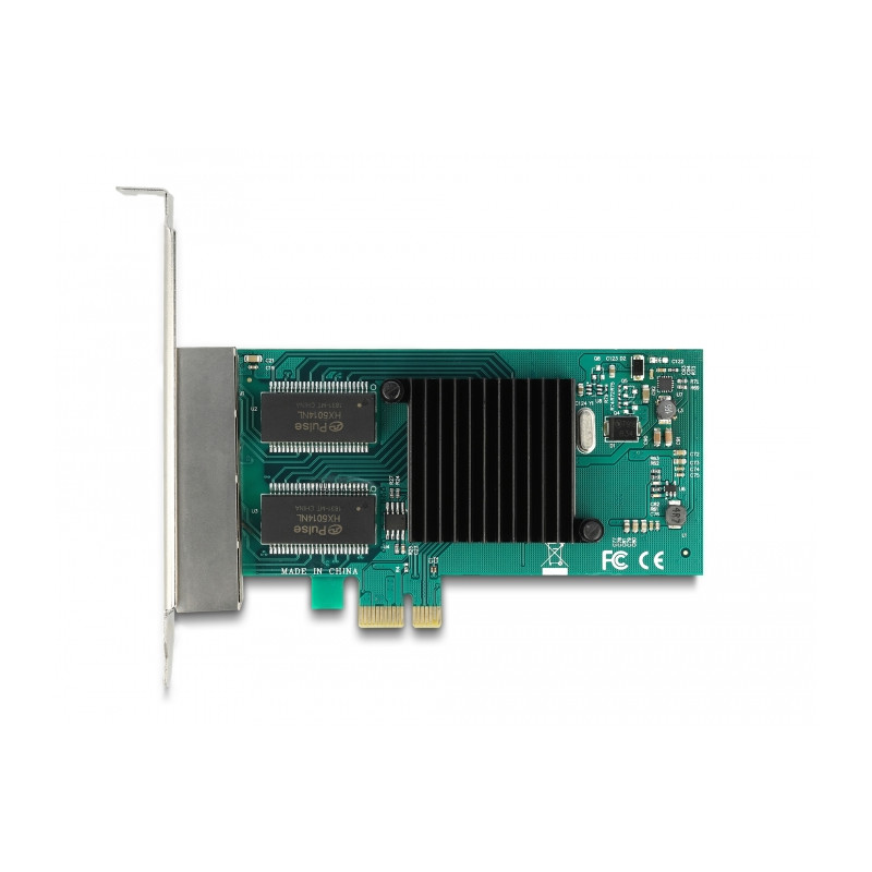 Delock PCI Express x1 Netzwerkkarte Gigabit LAN 4 x RJ45 i350