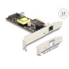 Delock PCI Express x1 Netzwerkkarte 2,5 Gigabit LAN 1 x RJ45 mit PoE+ i225