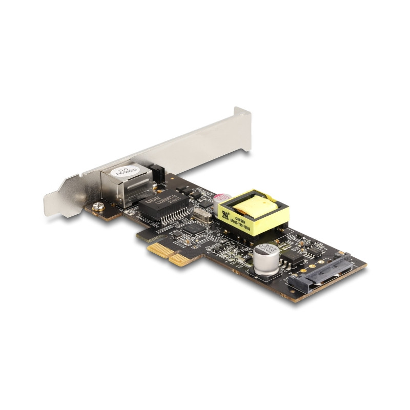 Delock PCI Express x1 Netzwerkkarte 2,5 Gigabit LAN 1 x RJ45 mit PoE+ i225