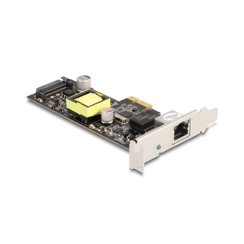 Delock PCI Express x1 Netzwerkkarte 2,5 Gigabit LAN 1 x RJ45 mit PoE+ i225