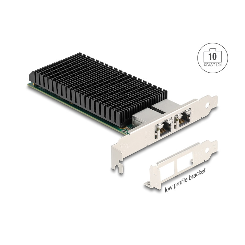 Delock PCI Express x8 Netzwerkkarte 10 Gigabit LAN 2 x RJ45 X540