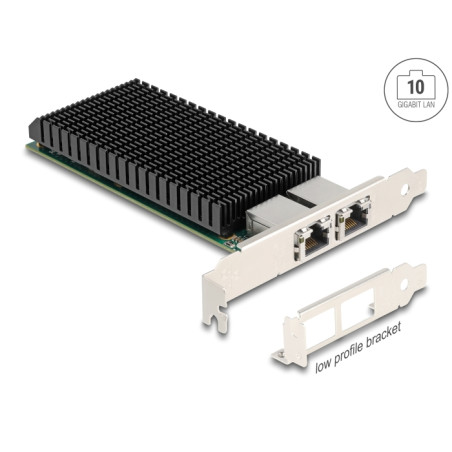 Delock PCI Express x8 Netzwerkkarte 10 Gigabit LAN 2 x RJ45 X540