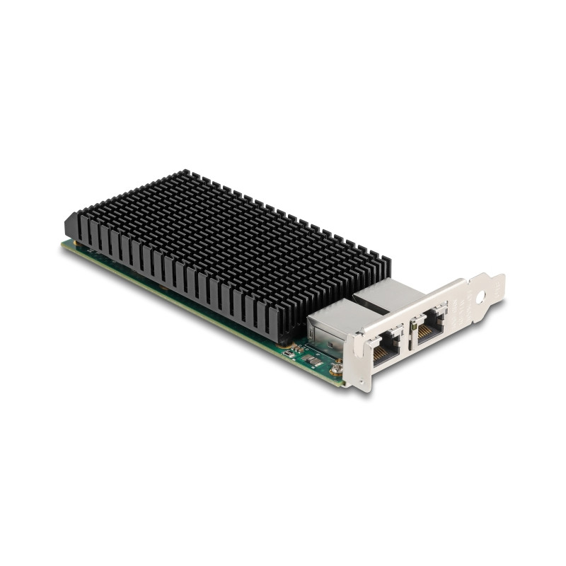 Delock PCI Express x8 Netzwerkkarte 10 Gigabit LAN 2 x RJ45 X540