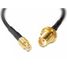 Delock Antennenkabel SMA Buchse zum Einbau - MCX Stecker 200 mm