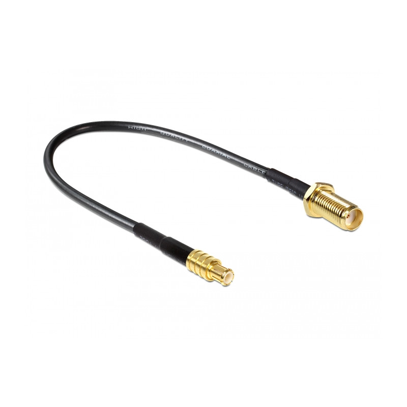 Delock Antennenkabel SMA Buchse zum Einbau - MCX Stecker 200 mm