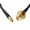 Delock Antennenkabel SMA Buchse zum Einbau zu MMCX Stecker 200 mm