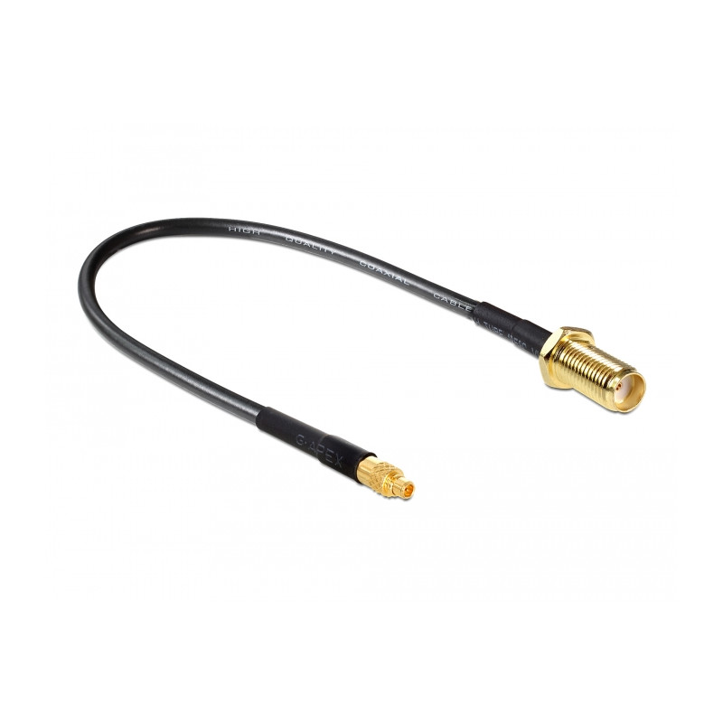 Delock Antennenkabel SMA Buchse zum Einbau zu MMCX Stecker 200 mm