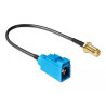 Delock Antennenkabel FAKRA Z Buchse - SMA Buchse zum Einbau RG-174 20 cm